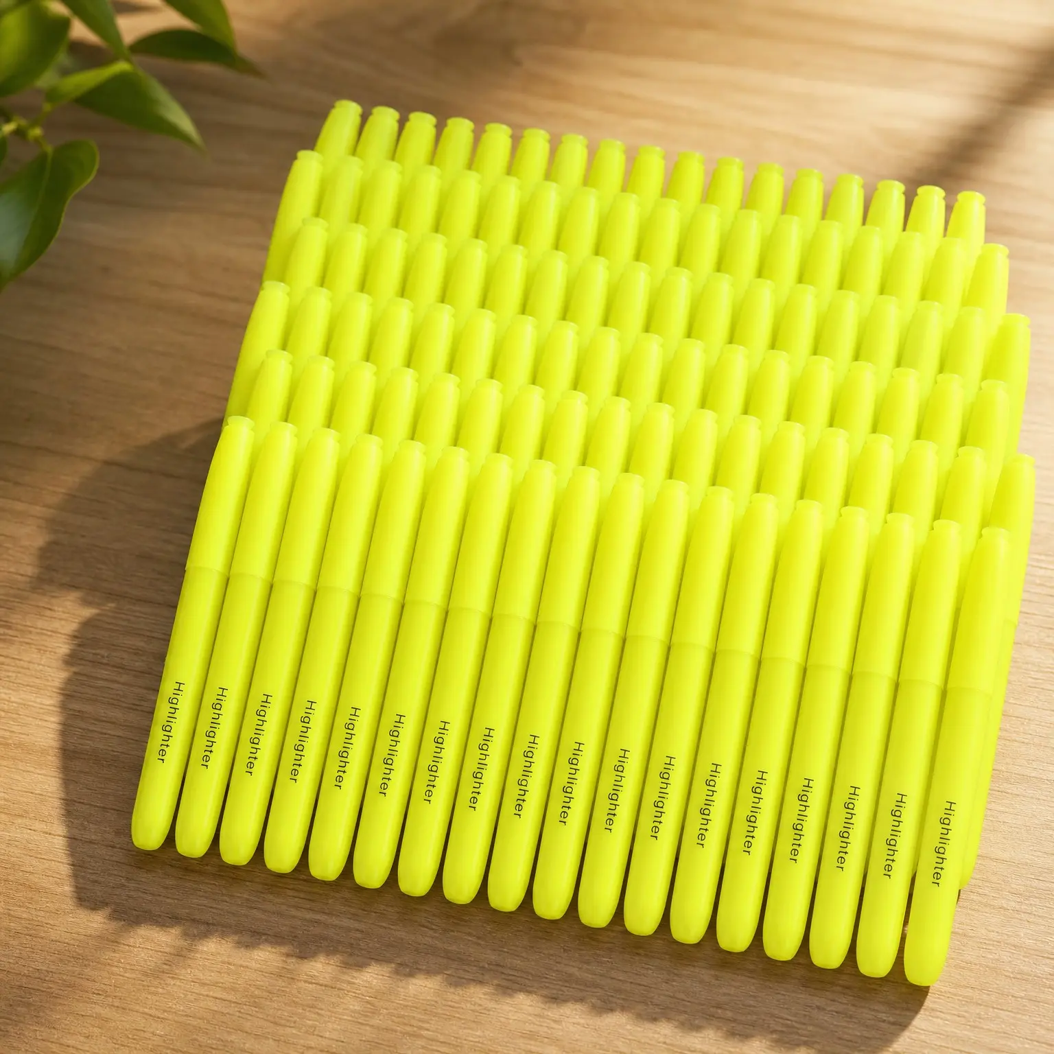 Bulk Pack of 108 Chisel Tip Highlighters, Fluorescent Yellow for Planner Notes, Office & School Supplies for Adults