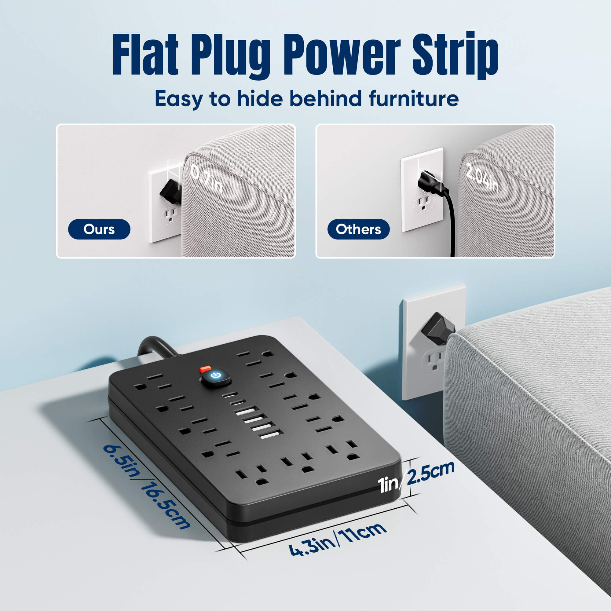 Power Strip USB Charging