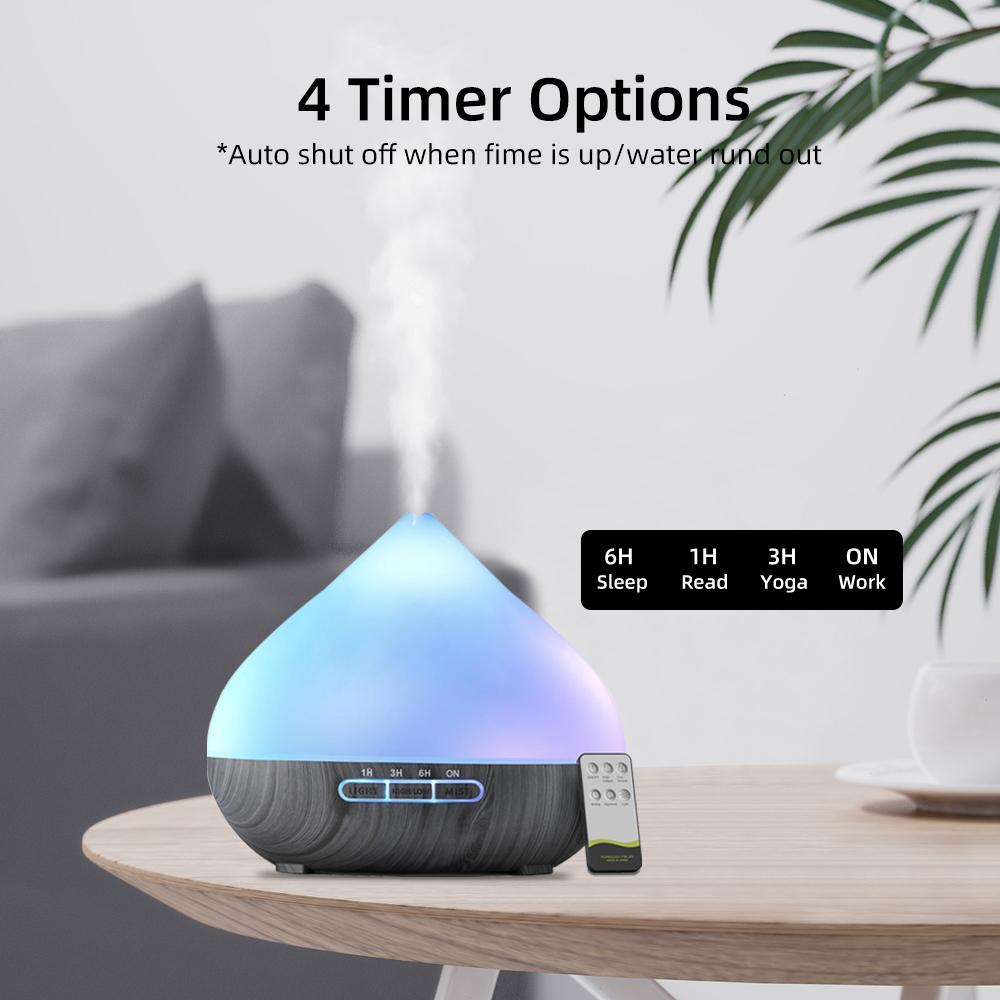 Perfect for Bedroom & Office 500ml Remote Control Aroma Diffuser, Humidifier & Mood Light with 6 Premium Essential Oils Perfect for Bedroom & Office 500ml Remote Control Aroma Diffuser, Humidifier & Mood Light with 6 Premium Essential Oils