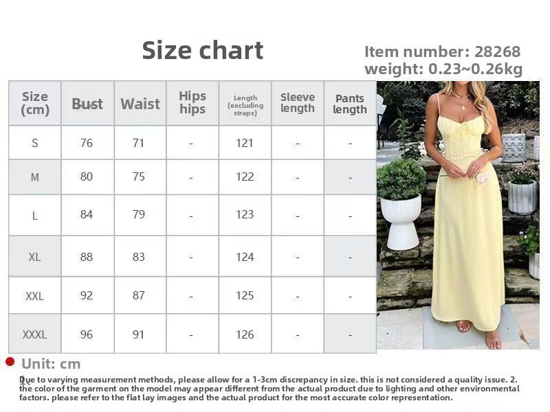 Women's summer dress, elegant and stylish, with a tie, A-line, solid color, mid-length, sweet strap dress, suitable for dates and parties