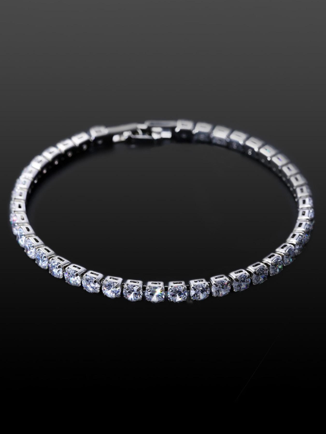2024 Summer Rhinestone Decorated Trendy Bangle, Rhinestone Bracelet, Elegant Fashion Accessories for Women & Men Daily Wear, Minimalist Aesthetic Jewelry Gift 2024 Summer Rhinestone Decorated Trendy Bangle, Rhinestone Bracelet, Elegant Fashion Accessories for Women & Men Daily Wear, Minimalist Aesthetic Jewelry Gift
