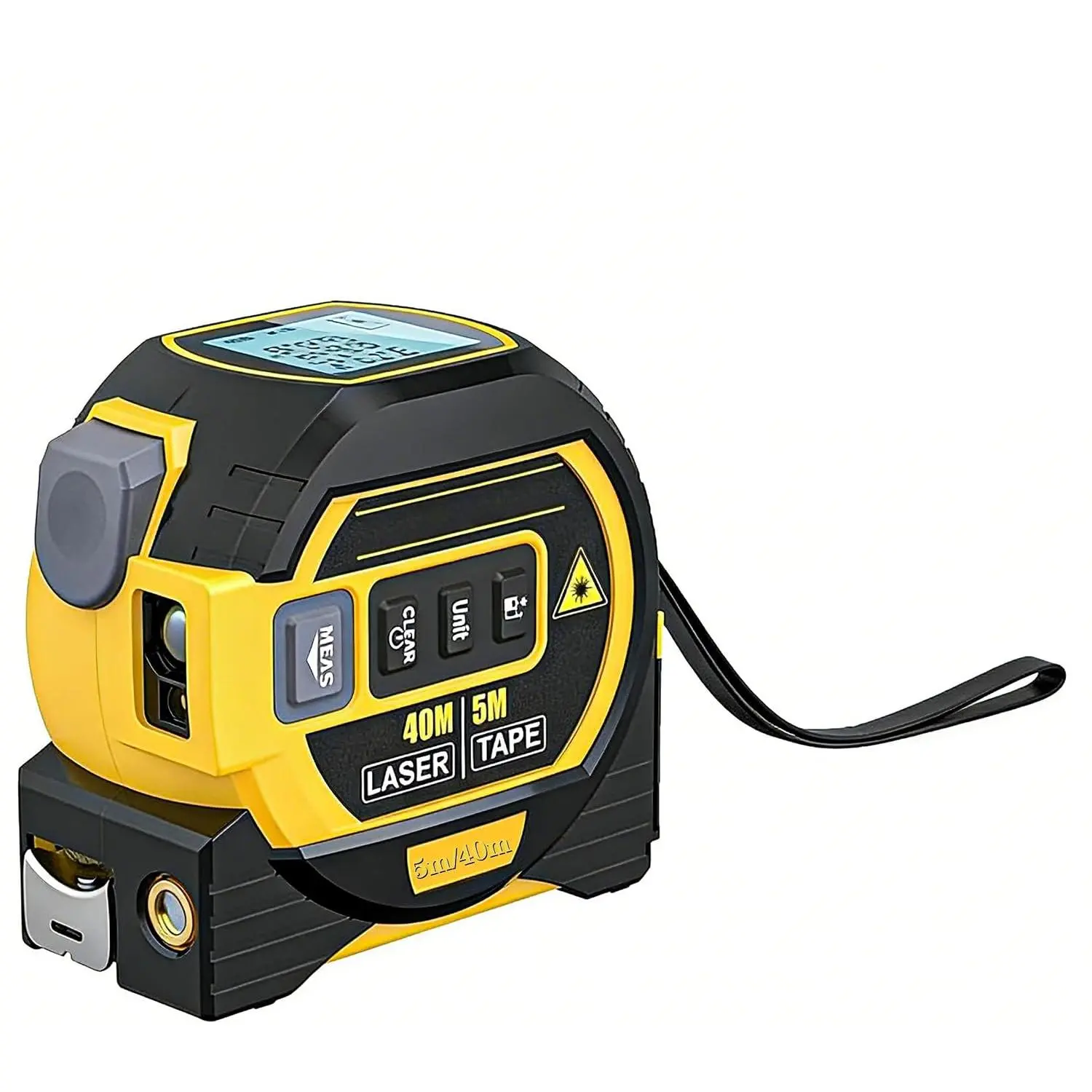 3 in 1 Digital Tape Measure, Tools Tape Measures, 3-in-1 Rangefinder with Led Display, 3 in 1 Digital Tape Measure with  Line, AutoLock, Measure Area, Volume, Pythagorean