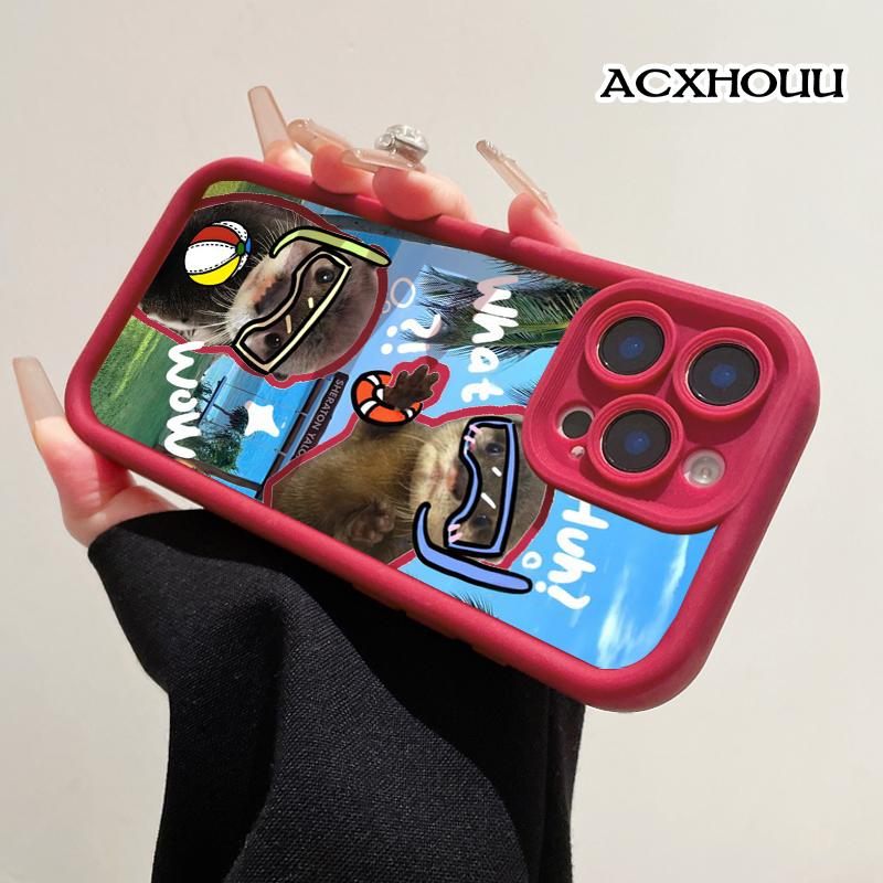 Compatible with iPhone 17 16 E Pro Max 15 Plus 14 13 12 11 XS XR Otter Beach Fun Soft TPU Shockproof Anti-Scratch Rugged Cover