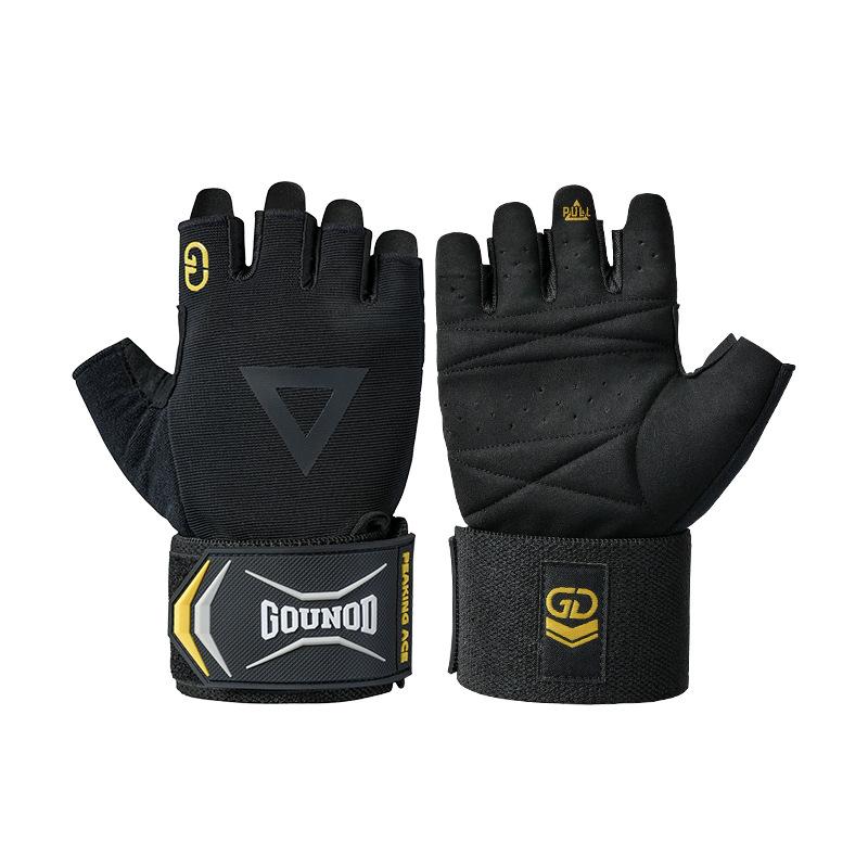 Fitness gloves half finger cycling palms for men and women equipment training dumbbells weight lifting non-slip sports gloves