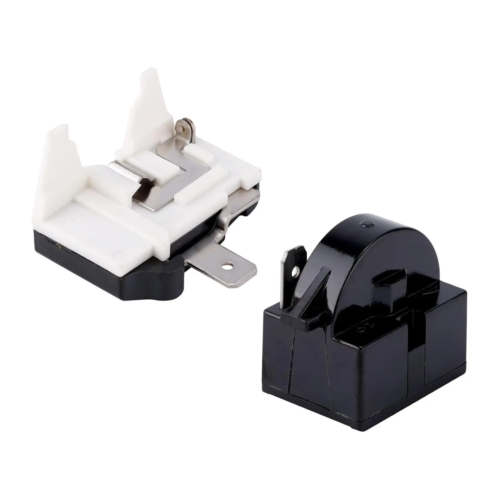 1-Pin Refrigerator Starter Relay with Overload Protector, Replacement Compressor Start Relay for Mini Fridge Cooler, Compatible with 6750C-0005PGift