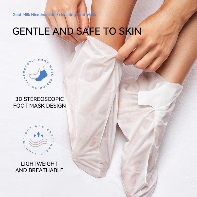 Skin-friendly Exfoliating Foot Mask, 3 Pairs Natural Moisturizing Hydrating Foot Care Mask for Christmas Gift, Nourishing Foot Care Product Skin-friendly Exfoliating Foot Mask, 3 Pairs Natural Moisturizing Hydrating Foot Care Mask for Christmas Gift, Nourishing Foot Care Product