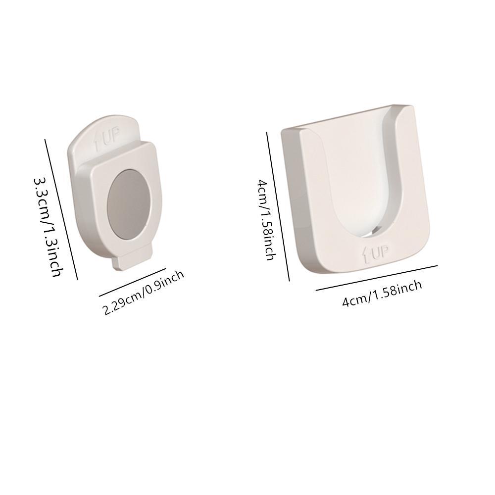 Magnetic Remote Control Holder, 1/2/4/6 Counts Wall Mounted Remote Control Storage Hook, Punch Free Self Adhesive Hook for Home Office Dormitory