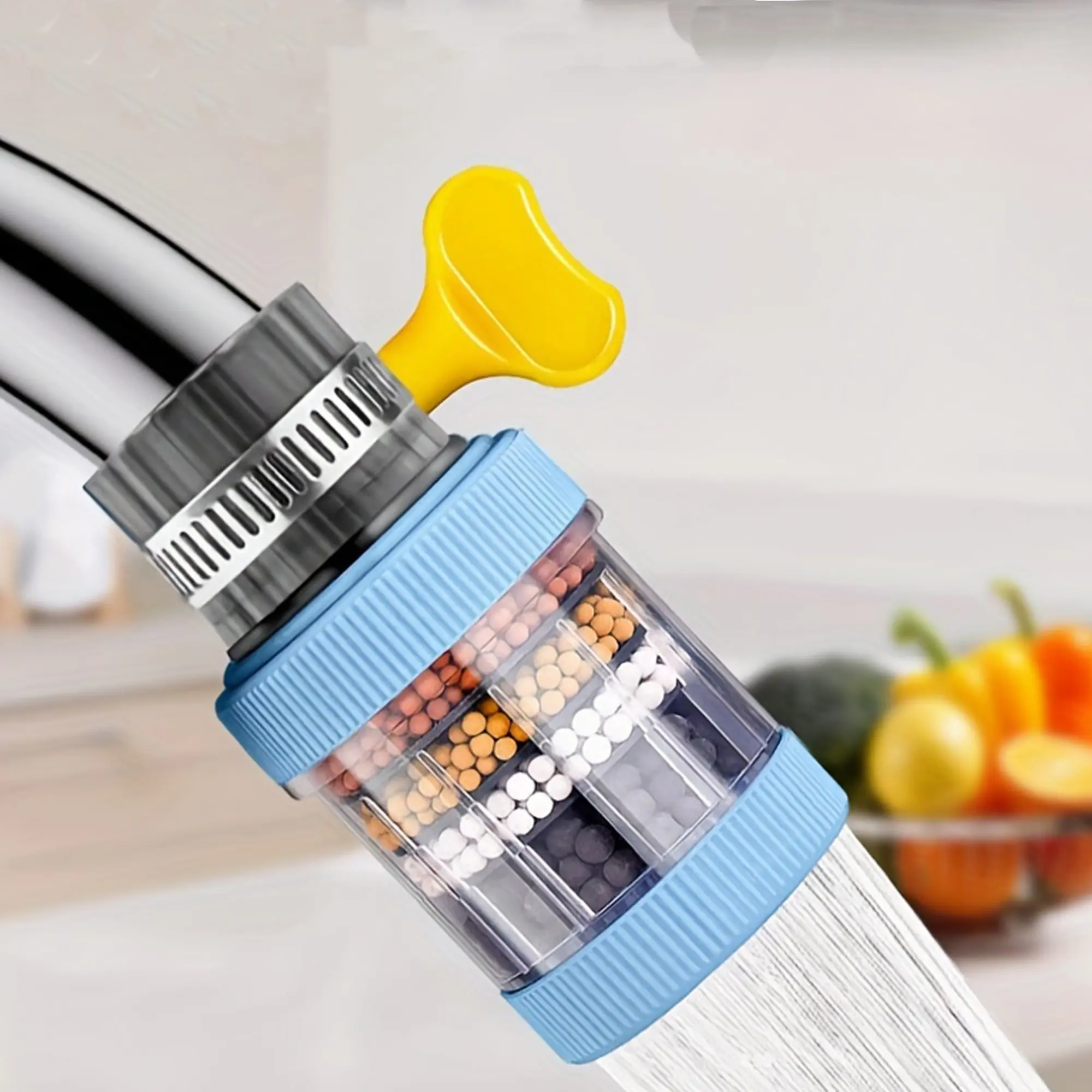 Kitchen Faucet Water Filter, Activated Carbon Tap Filter, Removes Chlorine, Fluoride, Heavy Metals, Household Water Purifier, Ideal Gift