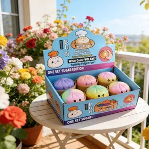 Bestselling cute steamed bun stress relief toy, vent toy for office workers & students, realistic decorative ornament
