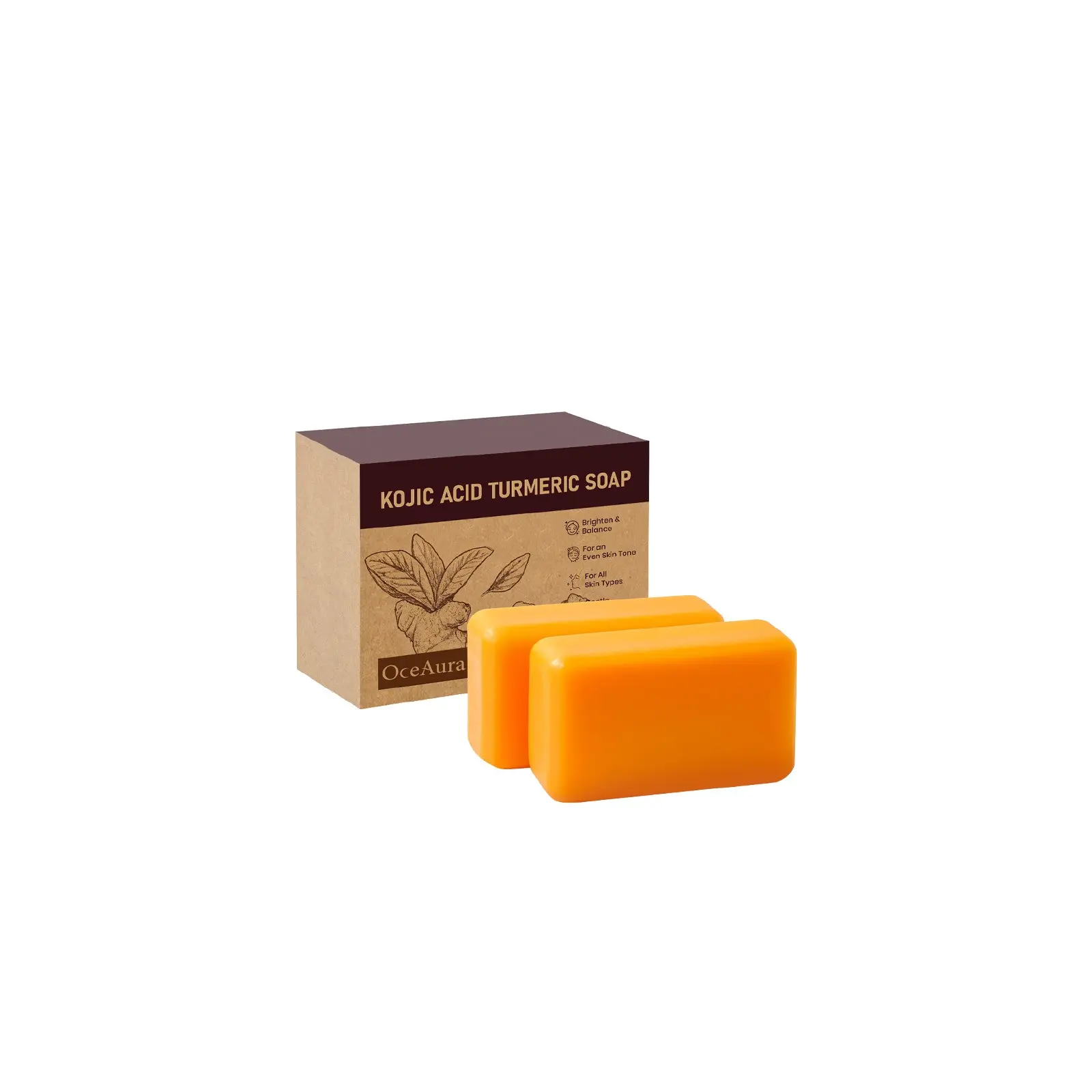 Turmeric Cleansing Bar 200g | Gentle Cleanse | Rich Lather | Refreshing Clean | Daily Cleansing for Face & Body