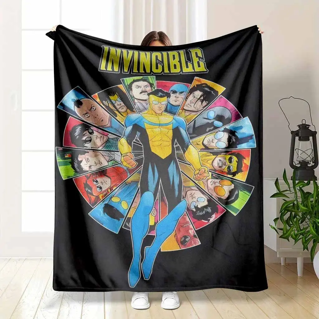 Mark Grayson Emperor Invincible War Comic Superstyle Limited Edition Flannel Blanket, cooling blankets cooling blanket blankets quince bedding, Soft Warm Cozy Lightweight Throw Ideal for Sofa Bedroom Office Travel Fan Gift Home Decor