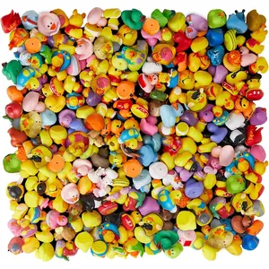 200 Pack Rubber Duck for Jeeps Ducking - 2" Bulk Floater Duck for Kids - Baby Bath Toy Assortment - Party Favors, Birthdays, Bath Time, and More (100 Varieties)