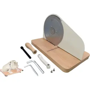 Manual Bread Slicer - Hand Crank Bread for Sourdough, Homemade & Bread with Suction Cups, Guide,, Protective Cover