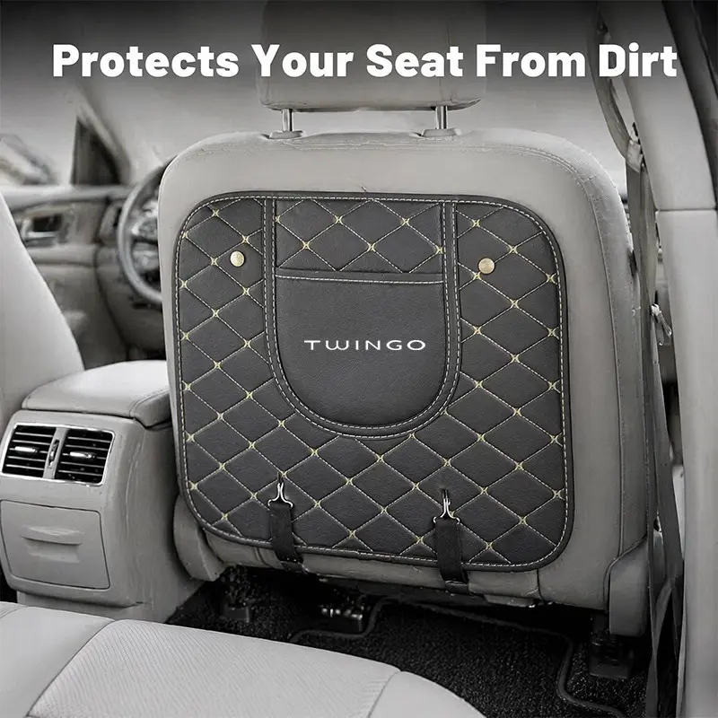 Renault Twingo Car Seat Back Cushion, Adjustable Straps, Easy Installation, Protects From Mud and Stains, Enhances Interior Quality