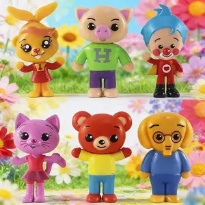 6pcs/set Cute Clown Anime Figure Toy PVC  Children Education Model Dolls Gift Desk Decorations Children Birthday Toy Gift