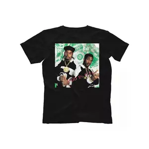 Men's Eric B & Rakim Paid in Full Iconic T-Shirt - S-5XL Plus Size Hip Hop Music Tee, Bold Retro Graphic Crew Neck Short Sleeve, Machine Washable Casual Wear Suitable for Concerts, Parties & Everyday Apparel