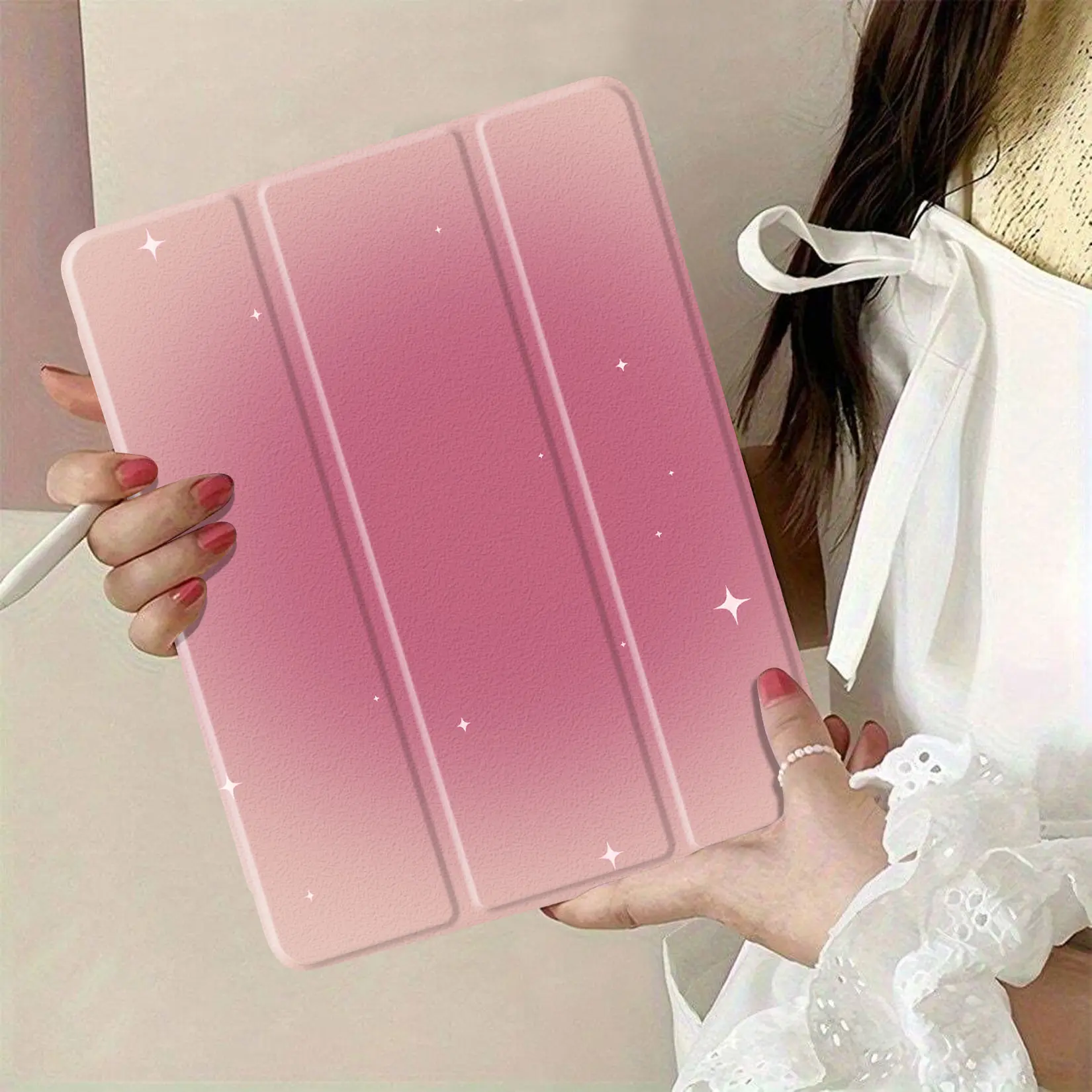 Stylish Thermoplastic Polyurethane (TPU) Tablet Protect Cover with Auto Wake/Sleep Function, Ideal Gift for Loved Ones, Tablet & Computer Accessories, Automatic