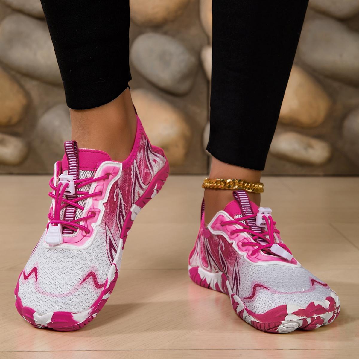 Women's hiking barefoot shoes, women's water shoes, fitness yoga shoes, non-slip outdoor sports multifunctional training shoes, women's lightweigh, quick-dry, non-slip, breathable, fabric upper design, ENA sole