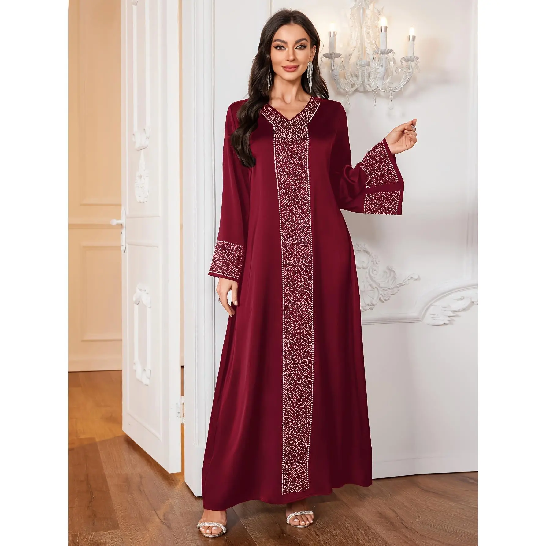 Women Off‑Shoulder Lace Maxi Dress, Flare Long Sleeve Slim Fit Bodycon Long Dress, Elegant Evening Wedding Guest Party Formal Dress for Women