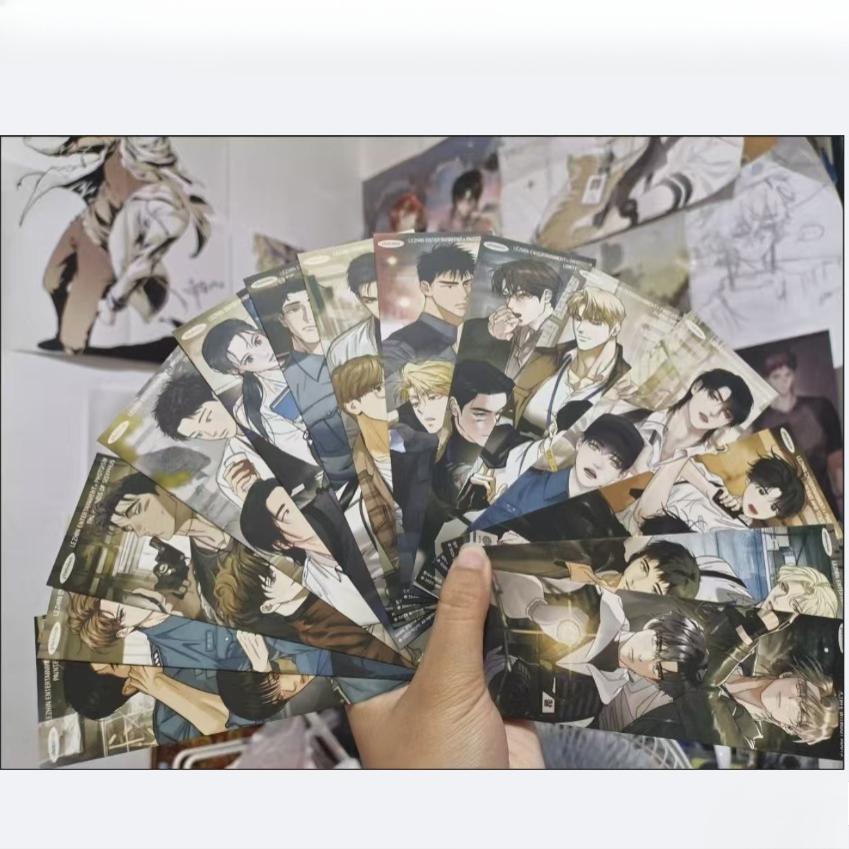 New Korean BL Manhwa Bookmark Comics Characters HD Photocard Postcard Fans Collection Decorate Friends Cosplay Gift