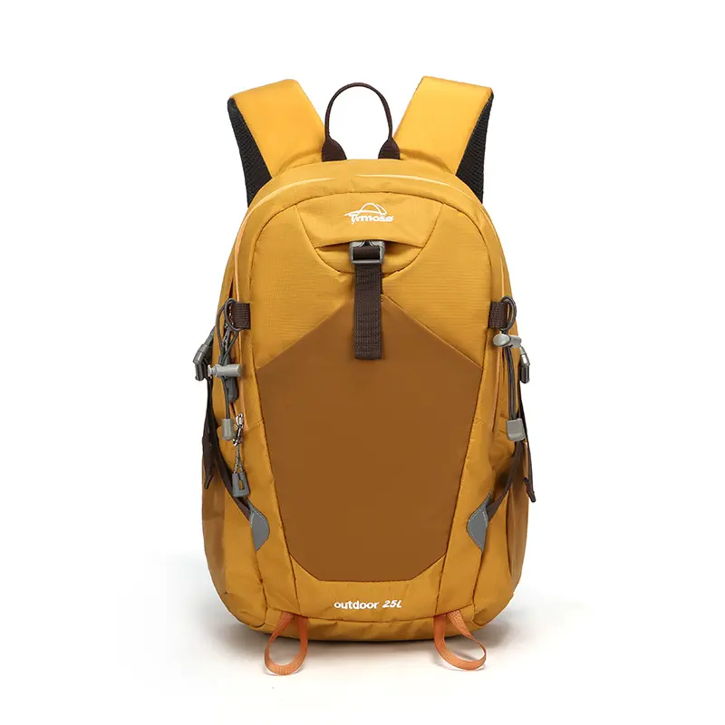Hiking Backpack,25L Tactical Waterproof Rucksack Lightweight Daypack,210D tear-resistant nylon,Travel,Camping,Foldable,breathable shoulder and back panel, Multi-Compartment, Backpack for Women Men Camping Climbing Travel Outdoor Yellow