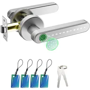 Fingerprint Door Lock Biometric Door Knob with Keypad Keyless Entry, Door Locks for Bedrooms,  Hotel Office Apartment