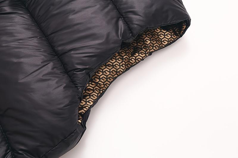 Warm And Cozy Label Patched Vest, Full Zipper Warm Sleeveless Outwear For Boys And Girls - Perfect For Autumn And Winter Clothes