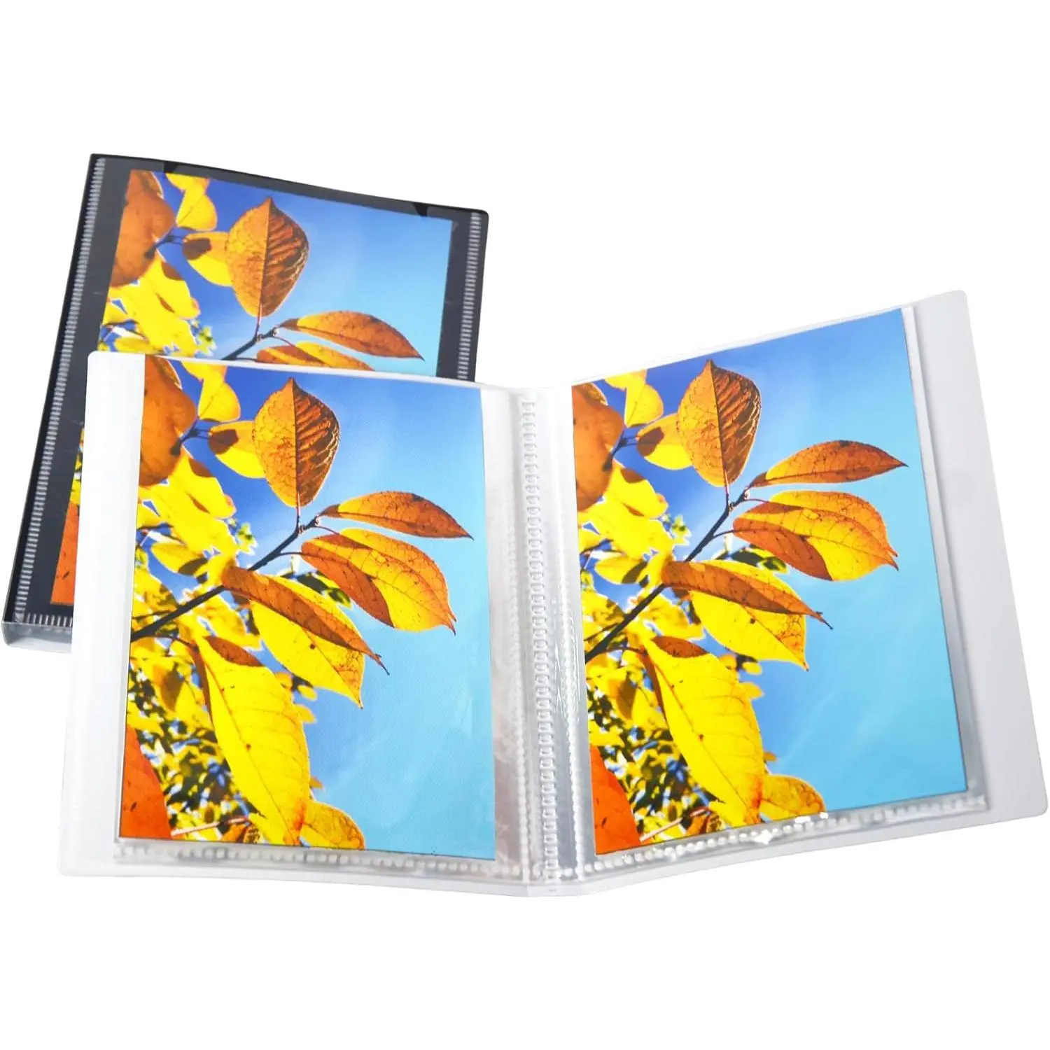 2 Pack Photo Album 4x6 Photos, 52 Pocket Photo Binder, PP Cover,Small,Black