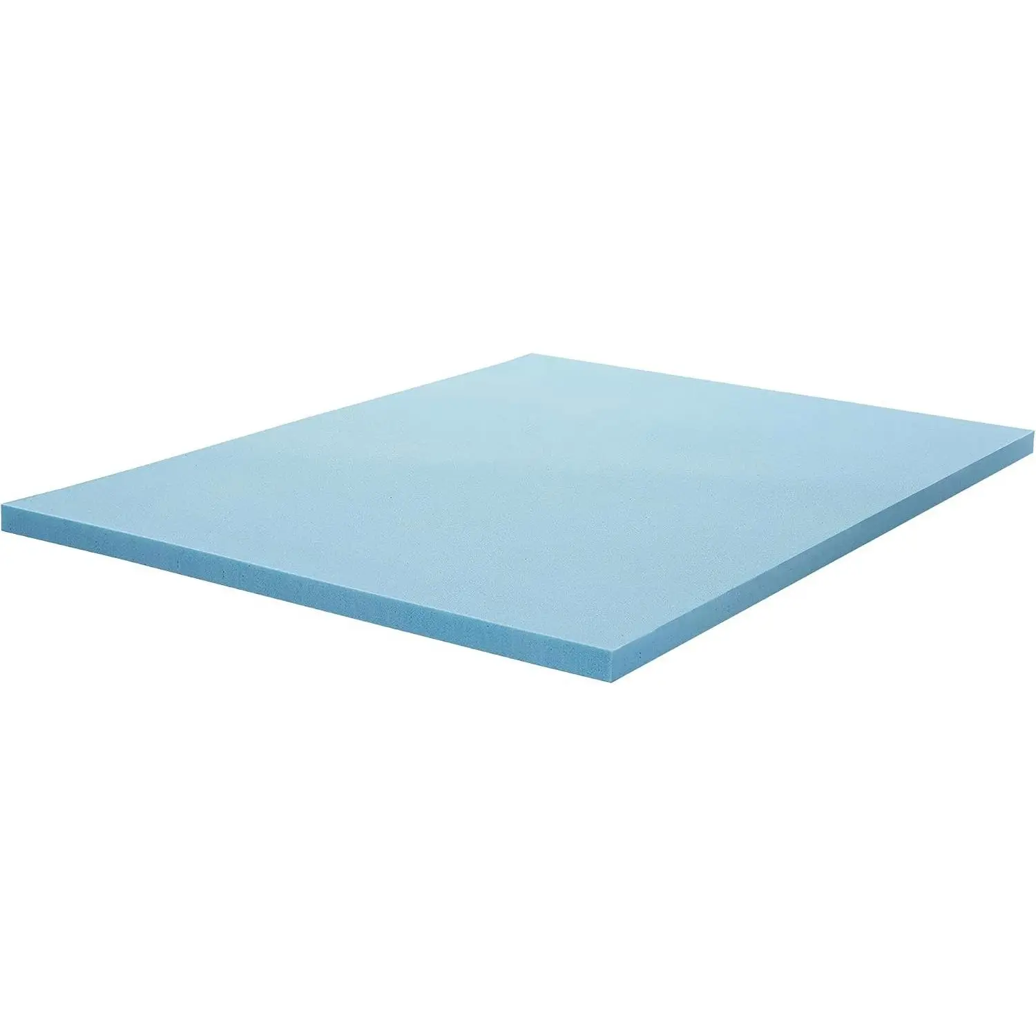 Greaton Full Size 1 Inch Gel Memory Foam Mattress Topper, CertiPUR-US Certified, Superior Comfort & Support, Blue
