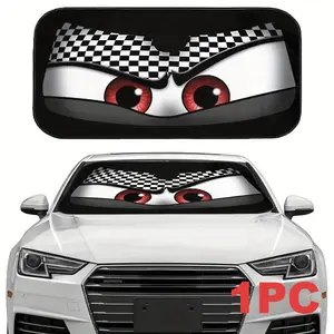 1 piece eye sunshade, Car window covers: Foldable front window sunshade - UV resistant, cooling inside car, portable, protects from sunlight exposure, suitable for front windshields of ordinary cars, RVs, SUVs