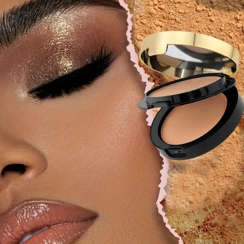 Double Layer Contour & Highlight Powder, Full Coverage, Matte Finish, Long-Lasting & Waterproof Makeup Cosmetic