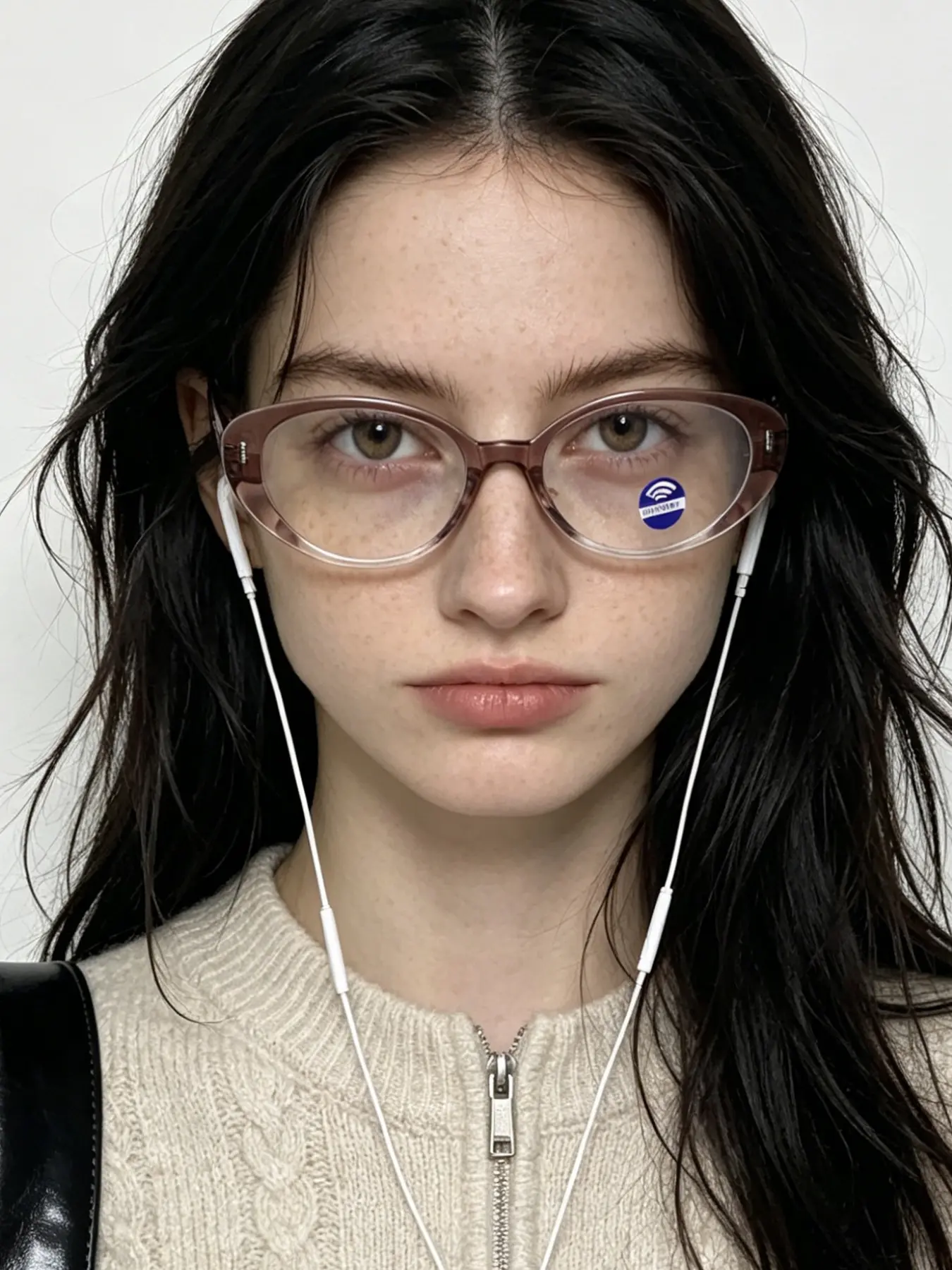 Women's Gradient Oval Frame Glasses, Anti-Blue Light, Casual Style, All Seasons, Perfect for Office and Daily Use