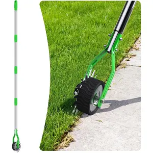 This Is What A Man's Tool Looks Like Edger Lawn Tool - 67 inch Wheel Rotary Lawn Edger with Adjustable Stainless Steel Handle, Grass Edge Trimmer for Sidewalks, Driveways & Landscaping (Green)