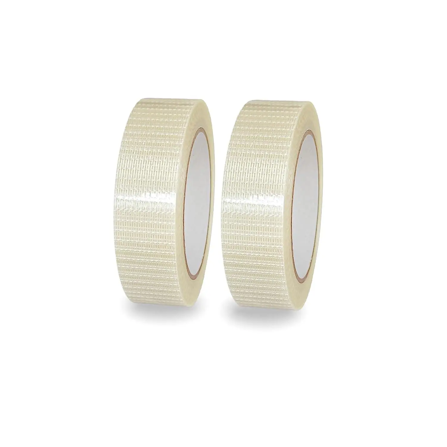 Mesh Fiberglass Strapping Tape Heavy Duty Clear Packing 1 Inch x 38 Yards |  Adhesive,High Tensile Strength  Resistant,for Shipping,Bundling,Industrial Packaging,Moving and Palletizing