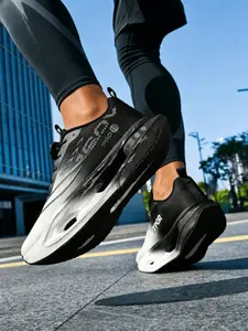 1 Pair Unisex Professional Racing Sneakers 210g Ultra Light Woven Upper Grippy Outsole Marathon Competition / Sprint Training Daily Walks - Woven Mesh, Sweat Resistant Lightweight Long Lasting Durable