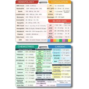 Lab Values,  Reference Badge, Quick Guide for  Professionals (Comprehensive (3 x 4 in))