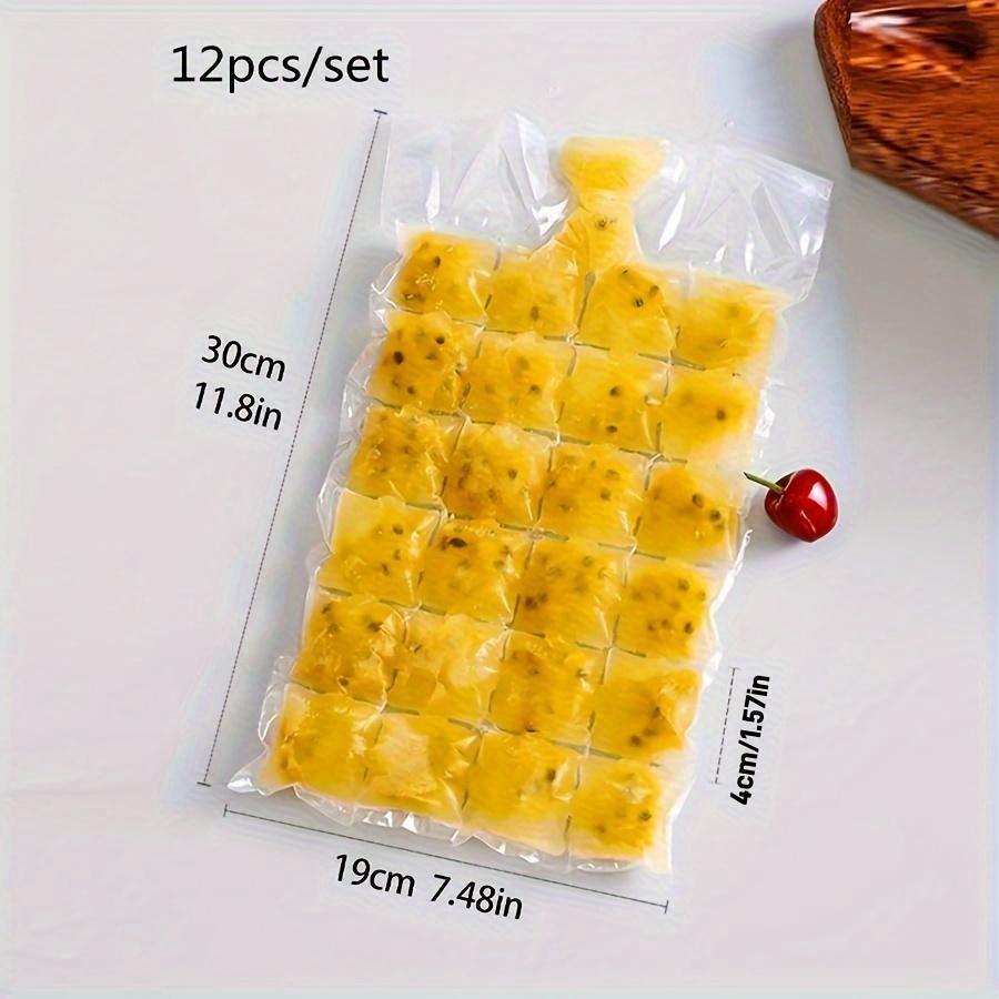 10pcs / 50pcs Disposable Ice Cube Bags, Ice Mold Trays, Ice Trays, Self-Sealing Freezer Bags, Outdoor Kitchen Utensils