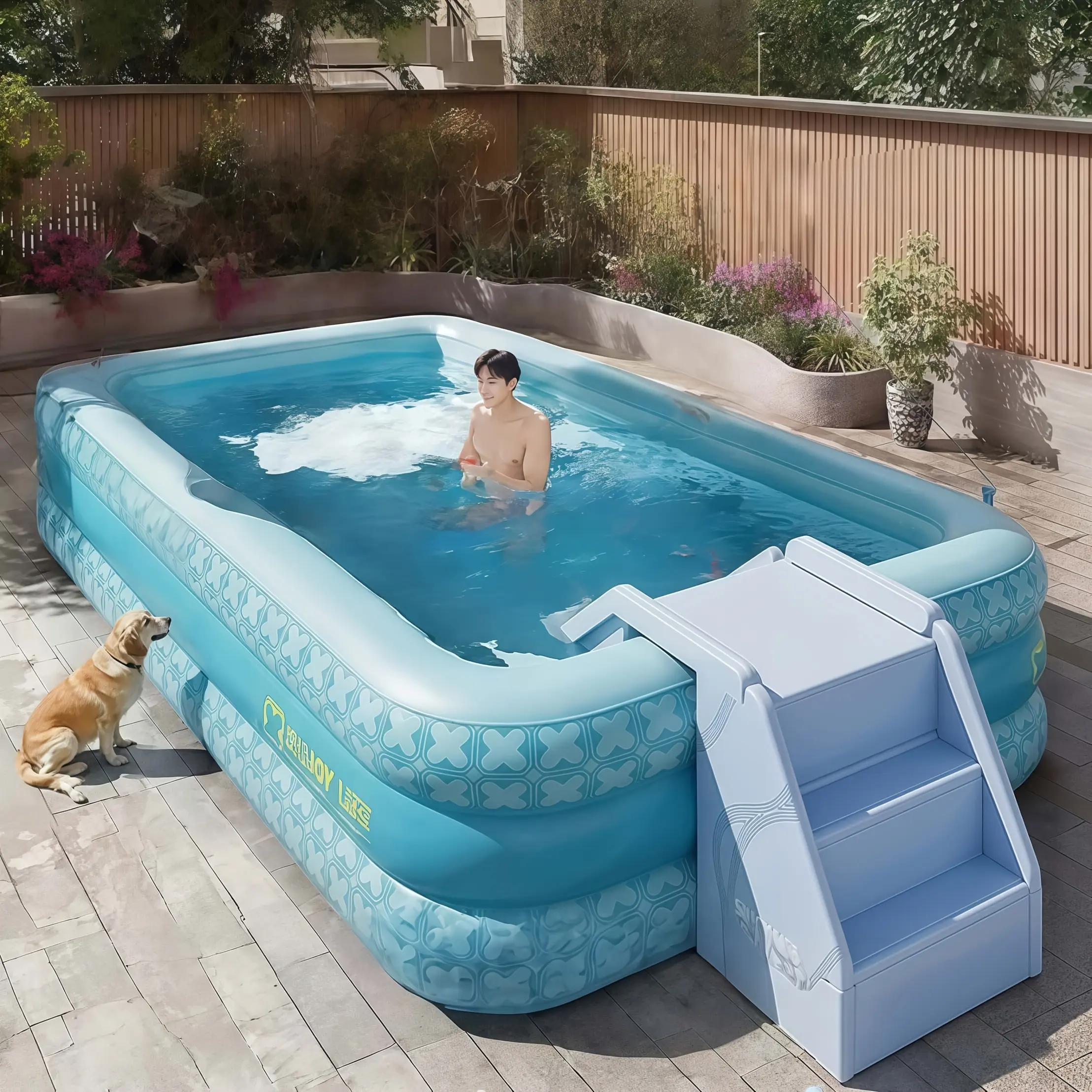 1pc New Inflatable Swimming Pool, Available in Various Sizes, Perfect for Garden Swimming, Summer Pool Parties, Family Gatherings for Water Fun, a Perfect Holiday Gift from New Year's to Halloween to Christmas.