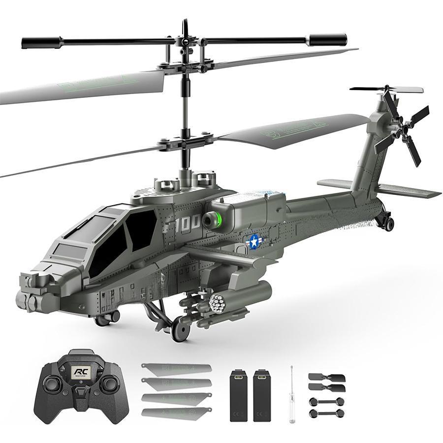 Remote Control Helicopter, 3.5 Channels RC Helicopter with LED Light, One Key Takeoff/Landing, Aircraft Model, Remote Controlled Helicopters, Suitable for Children and Adults