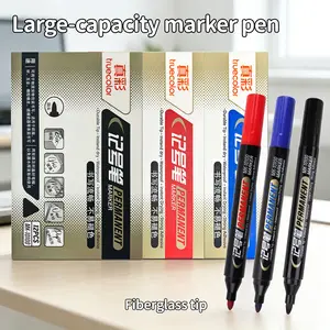 Truecolor 12-Pack Markers, Three Colors Available, Waterproof Fast-Drying Oil-Based Pens, Ideal for Office and Industrial Use
