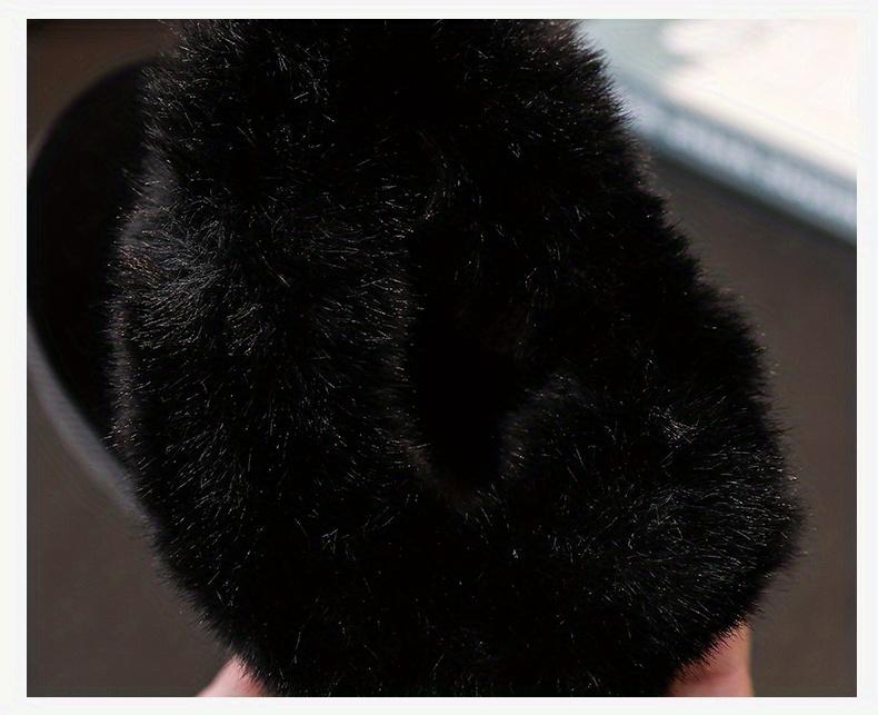 New[Girls' Winter Comfort Boots] Soft Fabric Lining, Durable Rubber Sole Girls' Winter Comfort Boots |             Slip-On Round Toe, Casual & Preppy Style, Perfect for Outdoor & Casual Attire, Minimalist Design