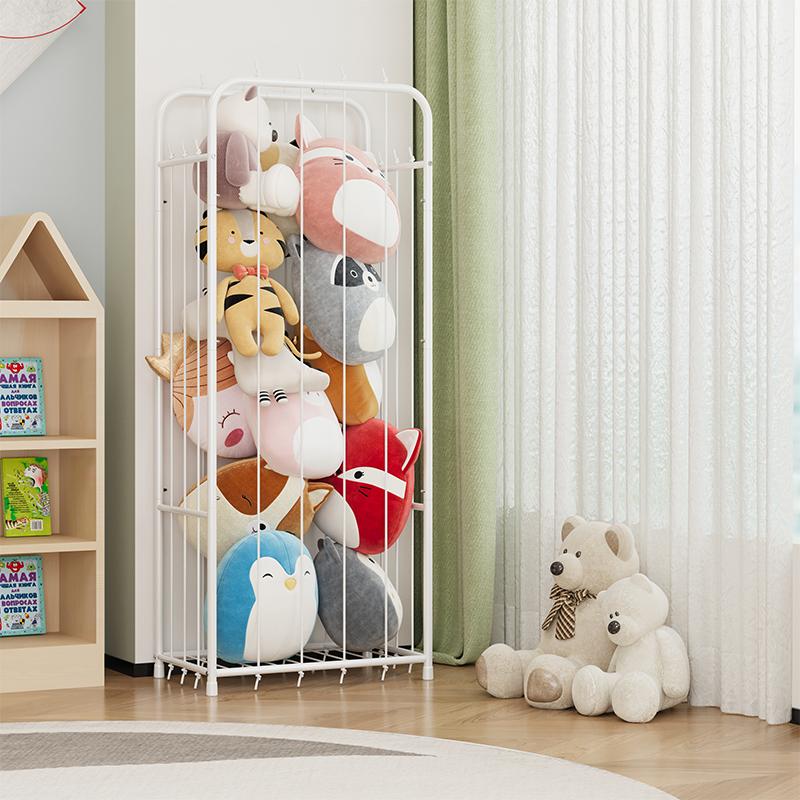 Stuffed Animal Storage, Metal Tube Stuff Animal Organizer, 55.5” x 18.5” x 13” Stuffed Animal Cage With Brake Wheel and Fixed buckle, Sturdy Toy Organizer for Nursery, Kids Room, Playroom Deals For You Days Stuffed Animal Storage, Metal Tube Stuff Animal Organizer, 55.5” x 18.5” x 13” Stuffed Animal Cage With Brake Wheel and Fixed buckle, Sturdy Toy Organizer for Nursery, Kids Room, Playroom Deals For You Days