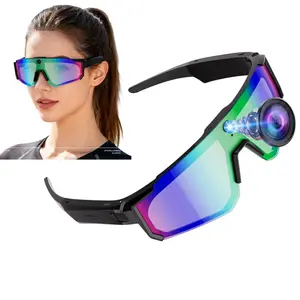 Sport Smart Glasses with 4G Memory, 8MP Camera,1200P Video Recording, Build-in Myopia Inner Frame,Bluetooth Call ,Music Control ,AI Translation, 260Mah Battery, IP64 Waterproof,AI Glasses
