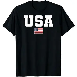 GTETKDE 250th Anniversary USA Shirts American Flag Independence Day Patriotic Shirt Faith Freedom Crewneck Short Sleeve Tee