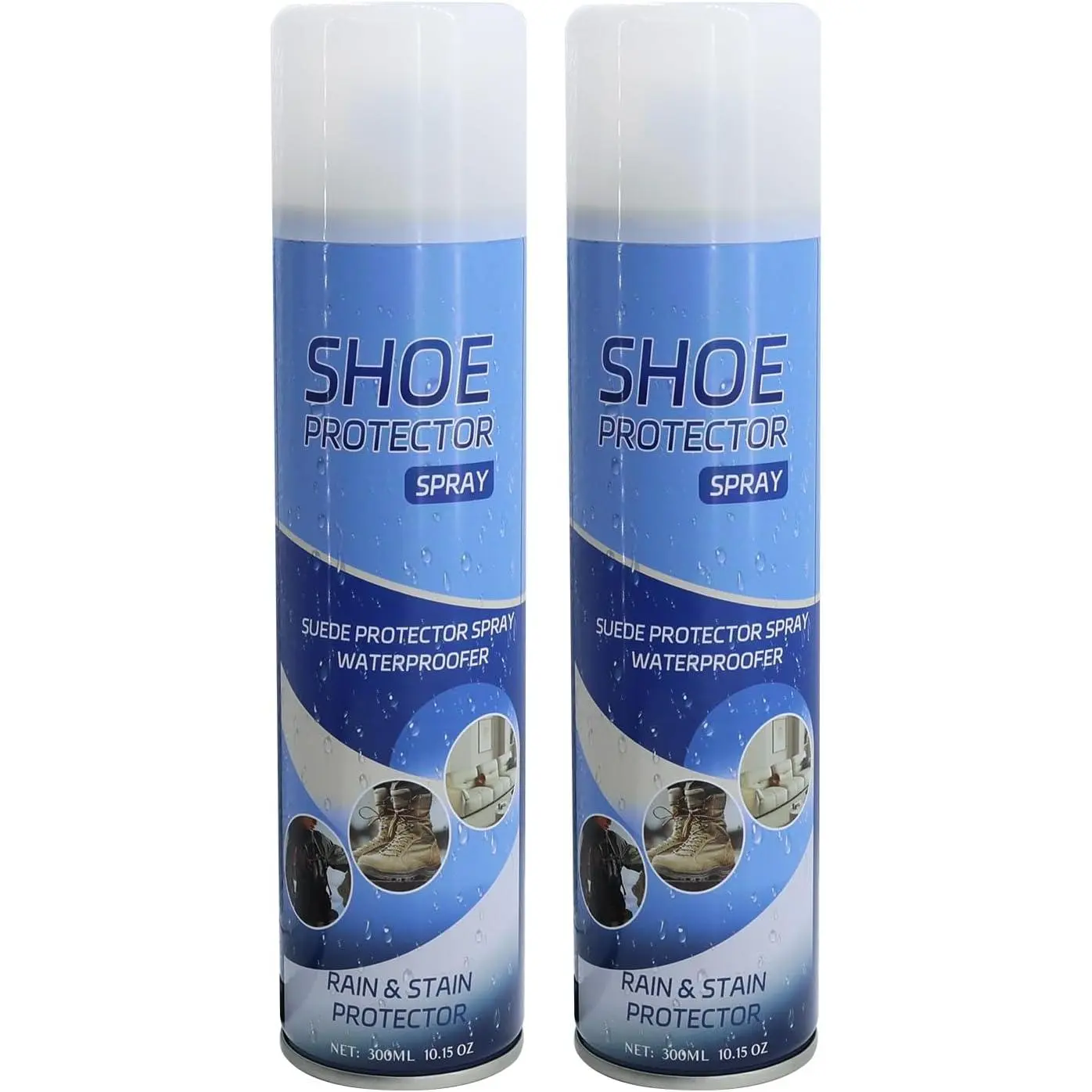 Shoe Protector , 2 Pack Suede Protector  10.15Oz, Rain & Stain  Protection for Sneaker, Handbags, Purses, Boots, Suede, Leather, Nylon, Fabric, Canvas, Nubuck
