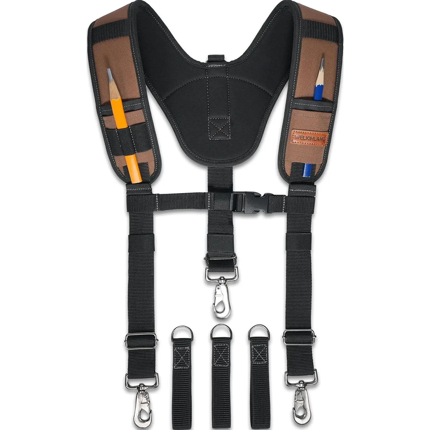 -Duty Tool Belt Suspender, 3 Point Tool Belt Suspenders| Padded Tool Belt Suspenders, Sturdy Work Belt Suspenders, Tool Bag Suspenders, Comfy Tool Suspenders For Man