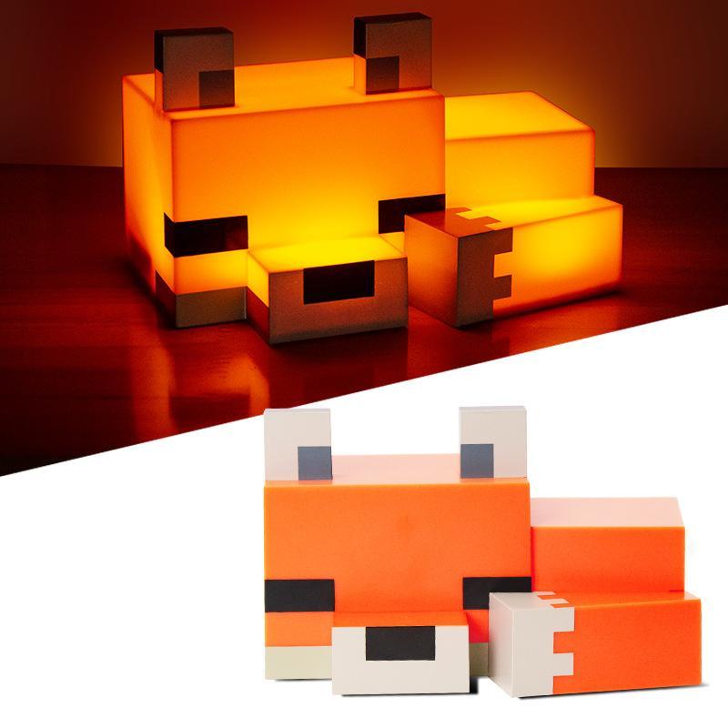 Cute Fox Design Decorative Night Light, Soft Orange Glow, Gaming Room Decor for Boys and Girls, Novelty Lighting for Playroom and Bedroom, Best Friend Gift Ideas