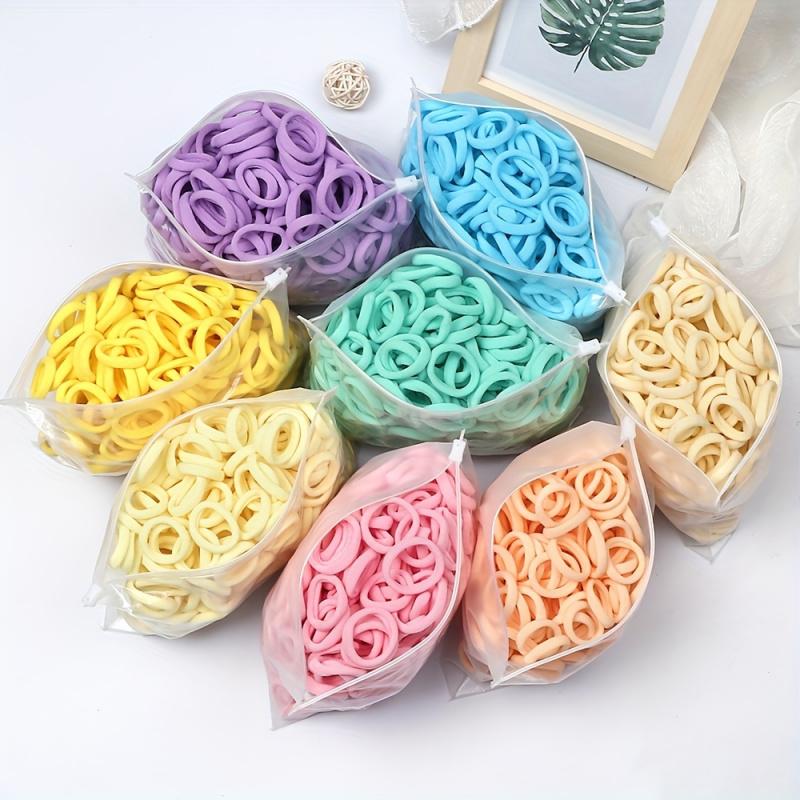 Women's Basic Hair Bands, 50 Pcs Simple Solid-Color Elastic Headbands, Hair Rope Ties, Hair Accessories Set and Ponytail Holders, Hair Accessory Set