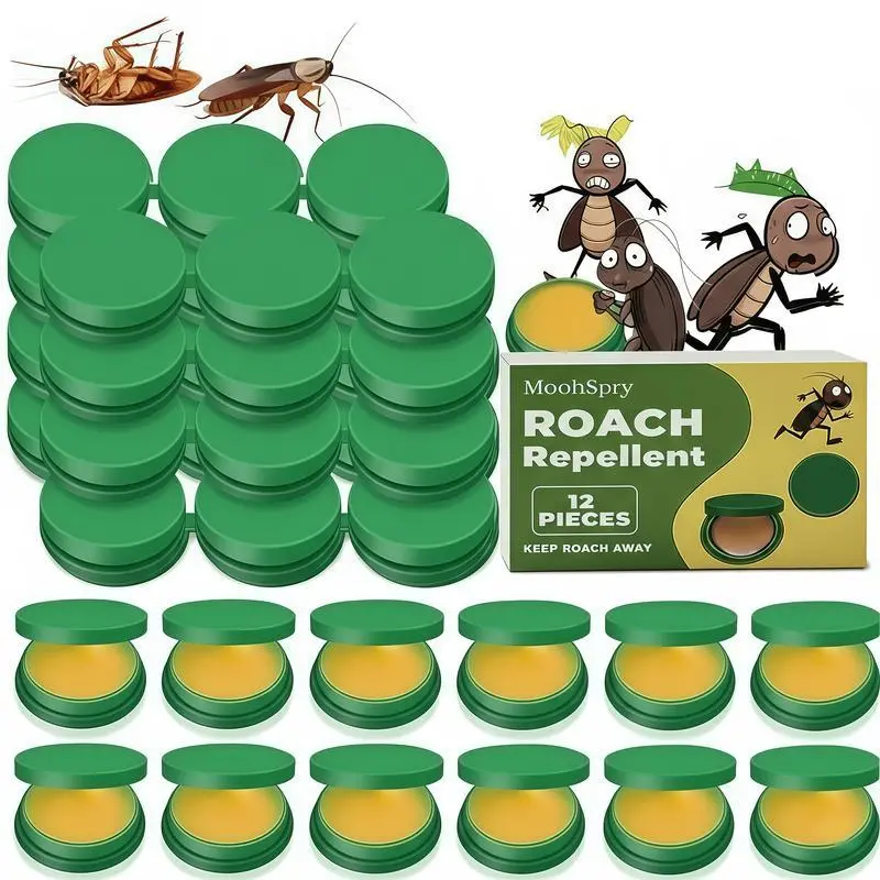 MoonSpry Household Pest Control & Cleaning Set - Powerful Cockroach Gel Bait, Rodent Repellent Pouches, Multi-Surface Microfiber Floor Mop for Home Kitchen, Dormitory | Cockroach Killer Repellent, Roach Traps Indoor, Insects, Rats, Rodent-Control Solution
