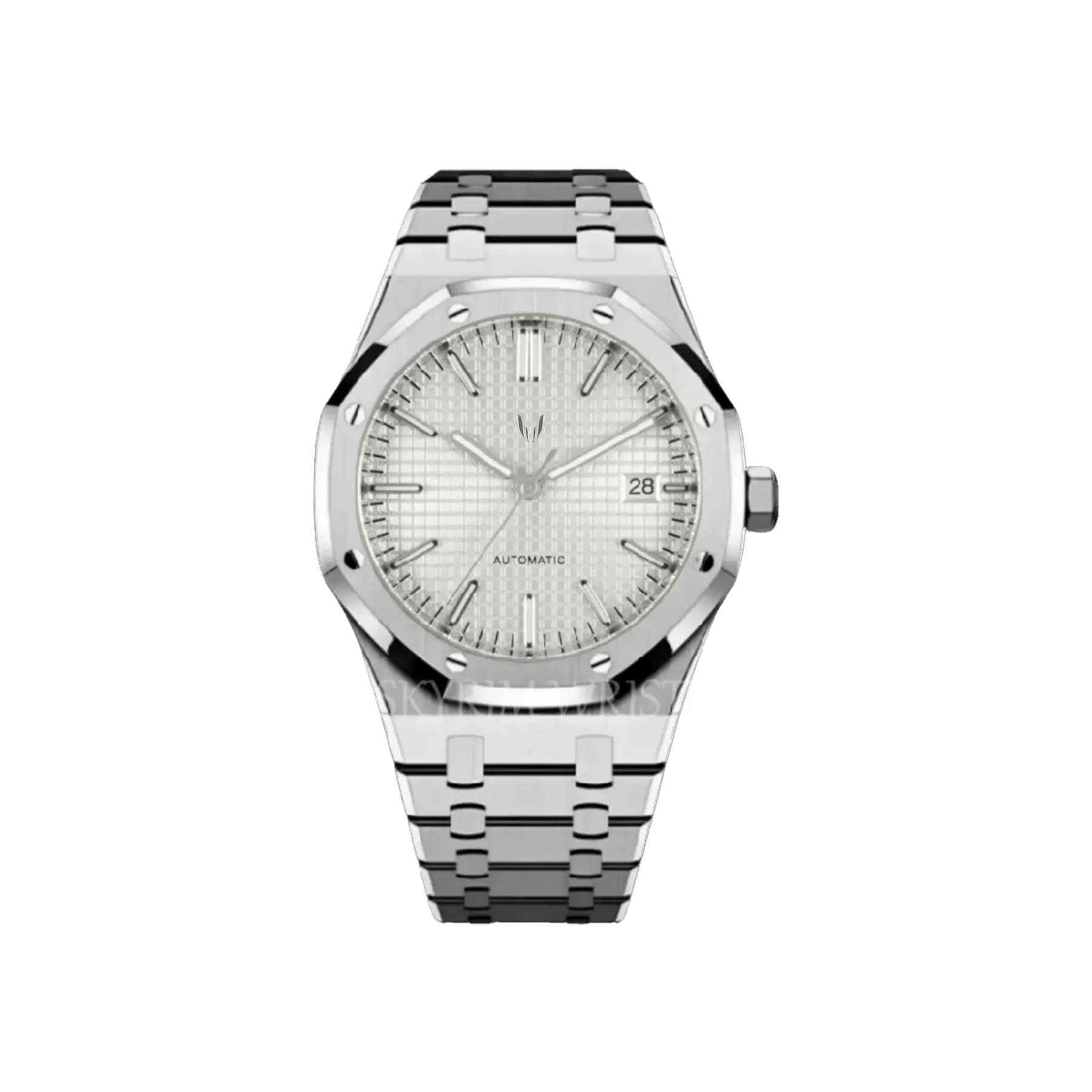 Custom Royal Oak Silver White